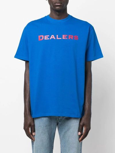 Just Don Logo-print Short-sleeve T-shirt In Blue