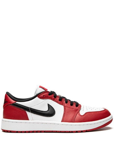 Shop Jordan Air  1 Low Golf "chicago" Sneakers In Red