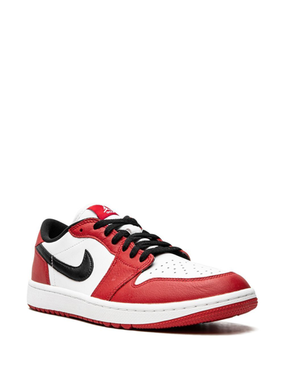 Shop Jordan Air  1 Low Golf "chicago" Sneakers In Red