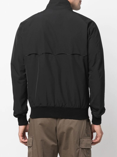 Shop Baracuta Button-collar Bomber Jacket In Black