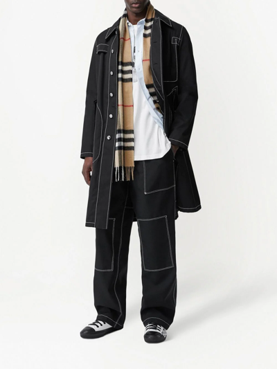 Burberry The Classic Check Cashmere Scarf In Neutrals