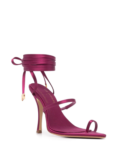 Shop Ilio Smeraldo Lellis Leather Sandals In Pink