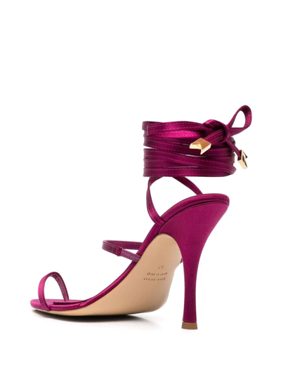 Shop Ilio Smeraldo Lellis Lace-up Sandals In Pink