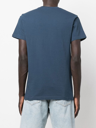 Deus Ex Machina Logo-print Cotton T-shirt In Blue