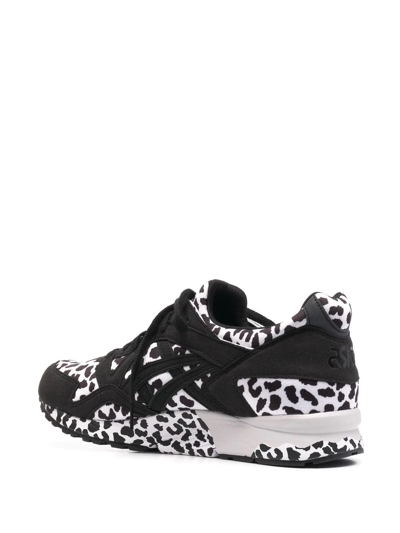 Shop Comme Des Garçons Shirt Leopard-print Lace-up Sneakers In Black