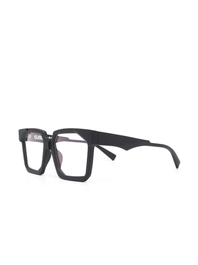 Shop Kuboraum Square-frame Glasses In Black