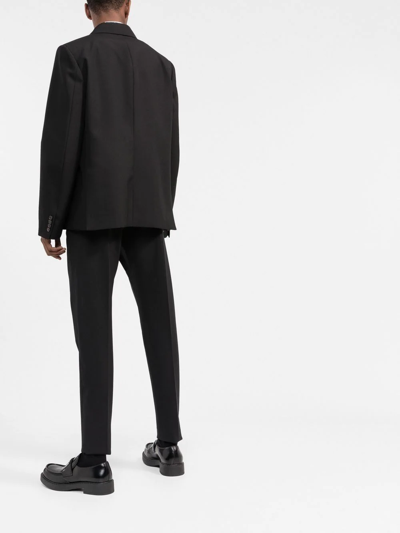 Dsquared2 Dan Stretch-fit Wool Trousers In Schwarz