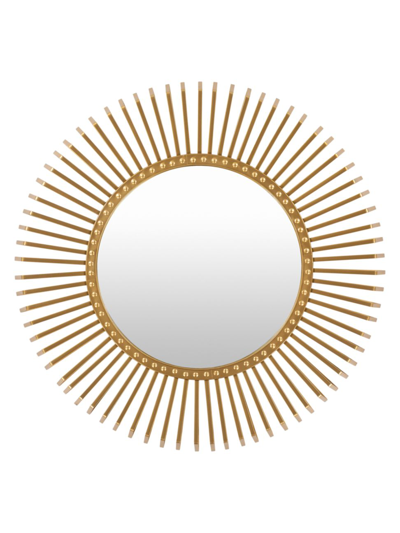 Shop Surya Errol Spiked Mirror In Gold