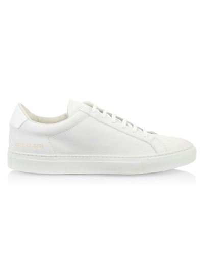 Shop Common Projects Men's Retro Low-top Running Sneakers In White