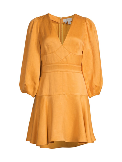 Shop Ted Baker Women's Dorota Puff-sleeve Minidress In Orange