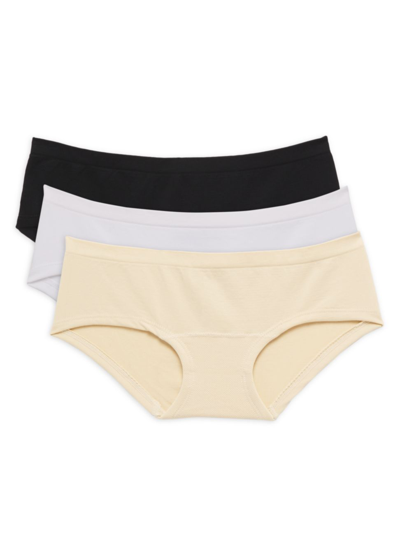 Shop Katiej Nyc Women's Girls 3-pack Underwear Set In Neutral