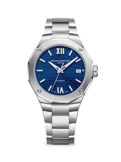 Shop Baume & Mercier Women's Riviera Stainless Steel Bracelet Watch