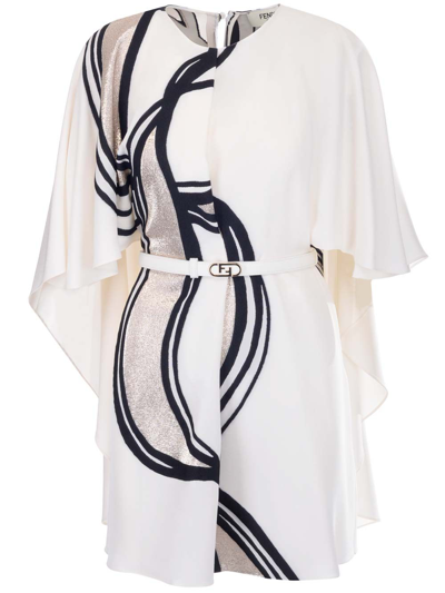 Shop Fendi Women's White Other Materials Dress