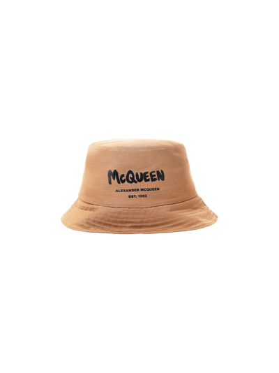 Shop Alexander Mcqueen Men's Beige Other Materials Hat
