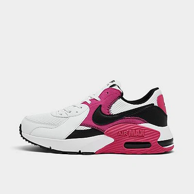 Shop Nike Women's Air Max Excee Casual Shoes In White/black/rush Pink