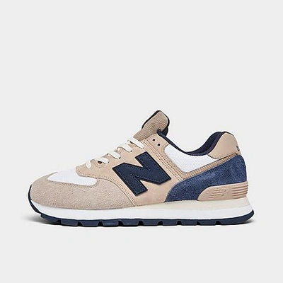 New Balance Men's 574 Rugged Casual Shoes In Mindful Grey/nb Navy | ModeSens