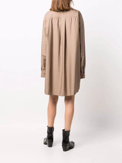 AMI ALEXANDRE MATTIUSSI DROP-SHOULDER SHIRTDRESS 