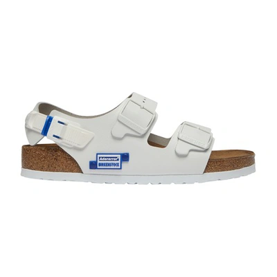 Shop Birkenstock X Ader Error Milano Tech Sandals In White