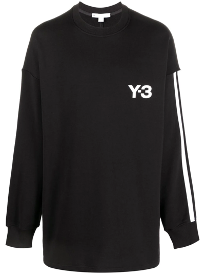 Shop Y-3 Logo-print Sweatshirt In Black