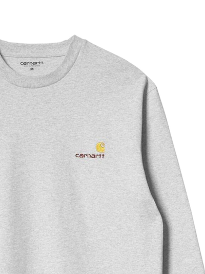 Carhartt American Script Long-sleeve T-shirt In Grey