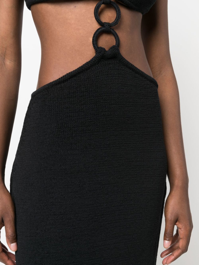 Shop Cult Gaia Mert Ring-detail Dress In Black