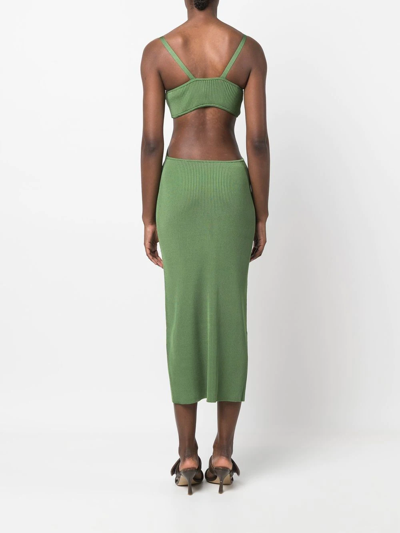 Shop Cult Gaia Serita Cut-out Dress In Green