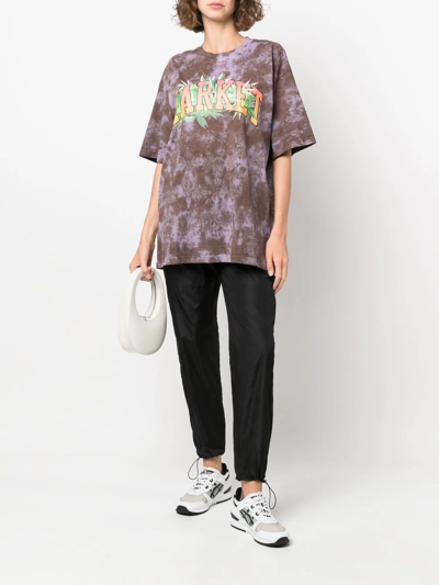 Market Logo Print T-shirt In Purple