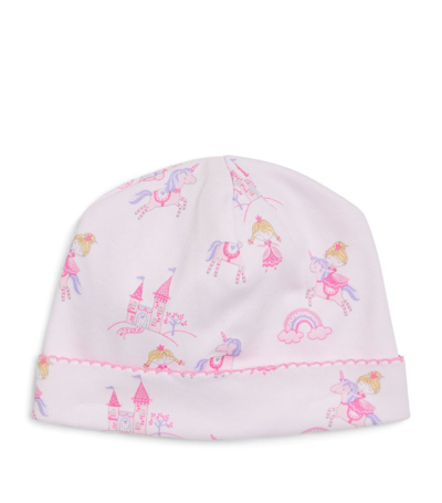 Shop Kissy Kissy Princess Castle Print Hat In Pink