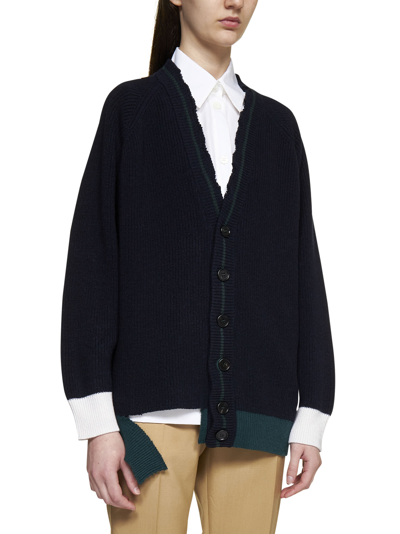 Shop Marni Cardigan In Iris