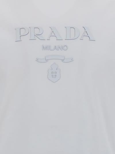 Shop Prada T-shirt In Bianco