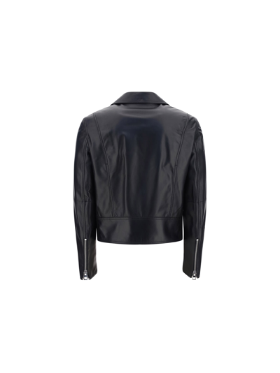 Shop Loewe Biker Jacket In Black