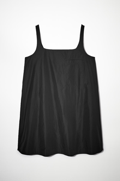 Shop Cos Contrast-panel Mini Dress In Black
