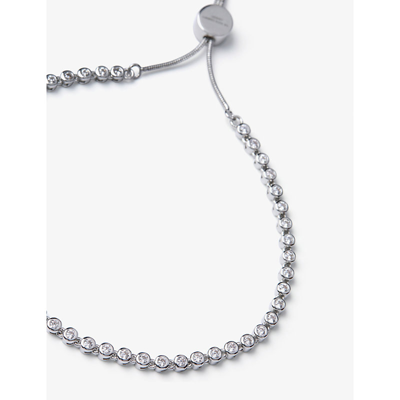 The White Company Crystal encrusted Platinum plated Friendship