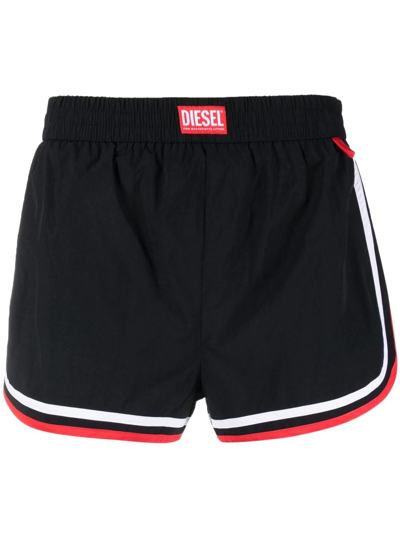 Shop Diesel Bmbx-reef-30 Swim Shorts In Black