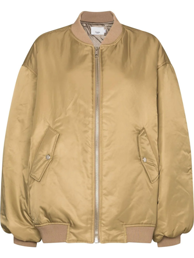 Shop The Frankie Shop Astra Bomber Jacket In Neutrals