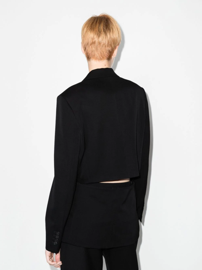 Shop Jw Anderson Cut-out Oversized Blazer In Black