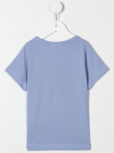Shop Acne Studios Patch-detail Cotton T-shirt In Purple