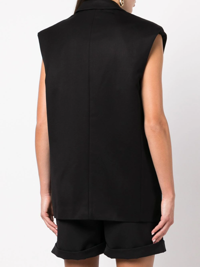 Shop Anine Bing Tay Wool Vest In Black