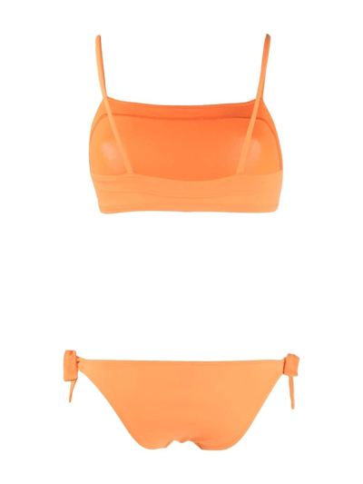 Shop Eres Tie-fastened Two-piece Bikini In Orange