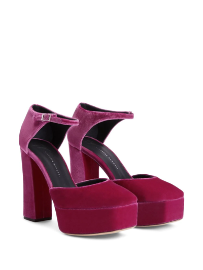 Shop Giuseppe Zanotti Bebe Leo 120mm Pumps In Pink