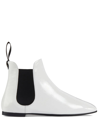 Shop Giuseppe Zanotti Pigalle 05 Ankle Boots In White