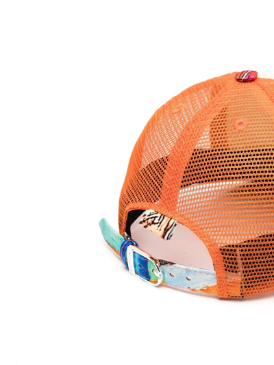 Just Don Mesh-panel 'islands' Baseball Cap In White