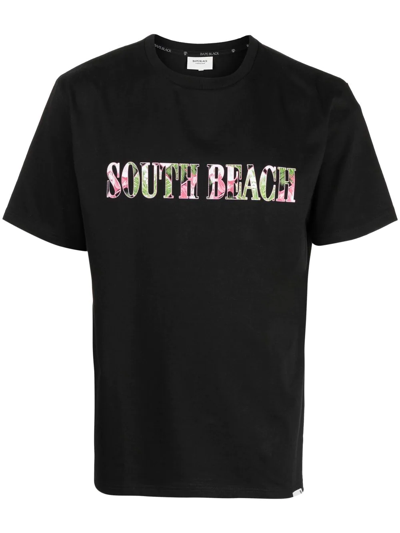 Shop Bape Black *a Bathing Ape® Slogan-print Short-sleeve T-shirt In Black