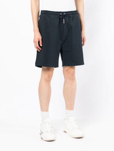 Shop Bape Black *a Bathing Ape® Above-knee Length Deck Shorts In Blue