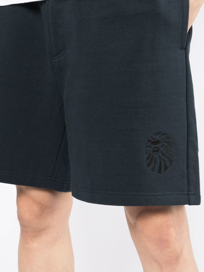Shop Bape Black *a Bathing Ape® Above-knee Length Deck Shorts In Blue