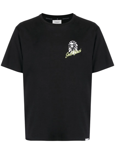Shop Bape Black *a Bathing Ape® Logo-print Short-sleeve T-shirt In Black