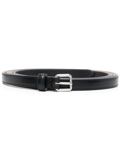 Shop Alexander Mcqueen Buckled Adjustable Belt In Black