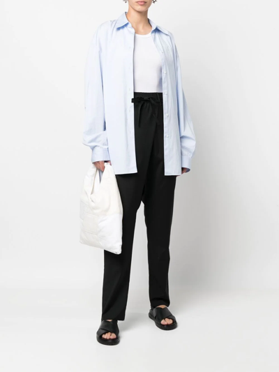 Gabriele Pasini Drawstring Drop-crotch Trousers In Black