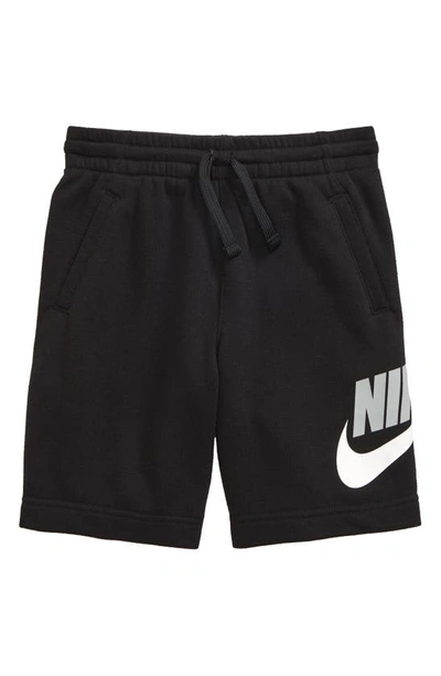 Shop Nike Sportswear Kids' Club Fleece Shorts In Black