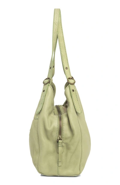 Shop American Leather Co. Shoulder Handbag In Pottery Green
